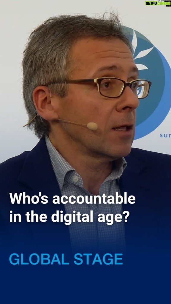 Ian Bremmer Instagram - How do you keep guardrails on AI? “In the United States, historically, we don’t respond with censorship. We respond with lawyers,” says @ianbremmer. He and @maria_ressa discussed building AI regulation and norms during a #GlobalStage conversation at the @ParisPeaceForum. #ParisPeaceForum2023 #InternetSafety #News #ianbremmer #AI #AIRegulation #tech #TechnologyNews #Democracy #election #2024 Paris, France