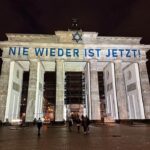 Ian Bremmer Instagram – “never again is now”
85 years after kristallnacht in berlin Brandenburg Gate, Berlin, Germany