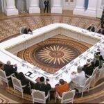Ian Bremmer Instagram - a new ridiculous kremlin table just dropped