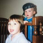 Ian Harding Instagram - Happy Birthday Sarah! I will some day forgive you for the torture inflicted upon me, like, for instance, this photo, in which you placed a stupid hat on me, (incorrectly I might add), and then threw me into a hellish cage for your mere entertainment. Love you @indieflickers #siblings #birthday #revengeisadishbestservedcold