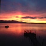 Ian Harding Instagram - Way to go New England. #pinksunrise #nofilter #betterthancoffee