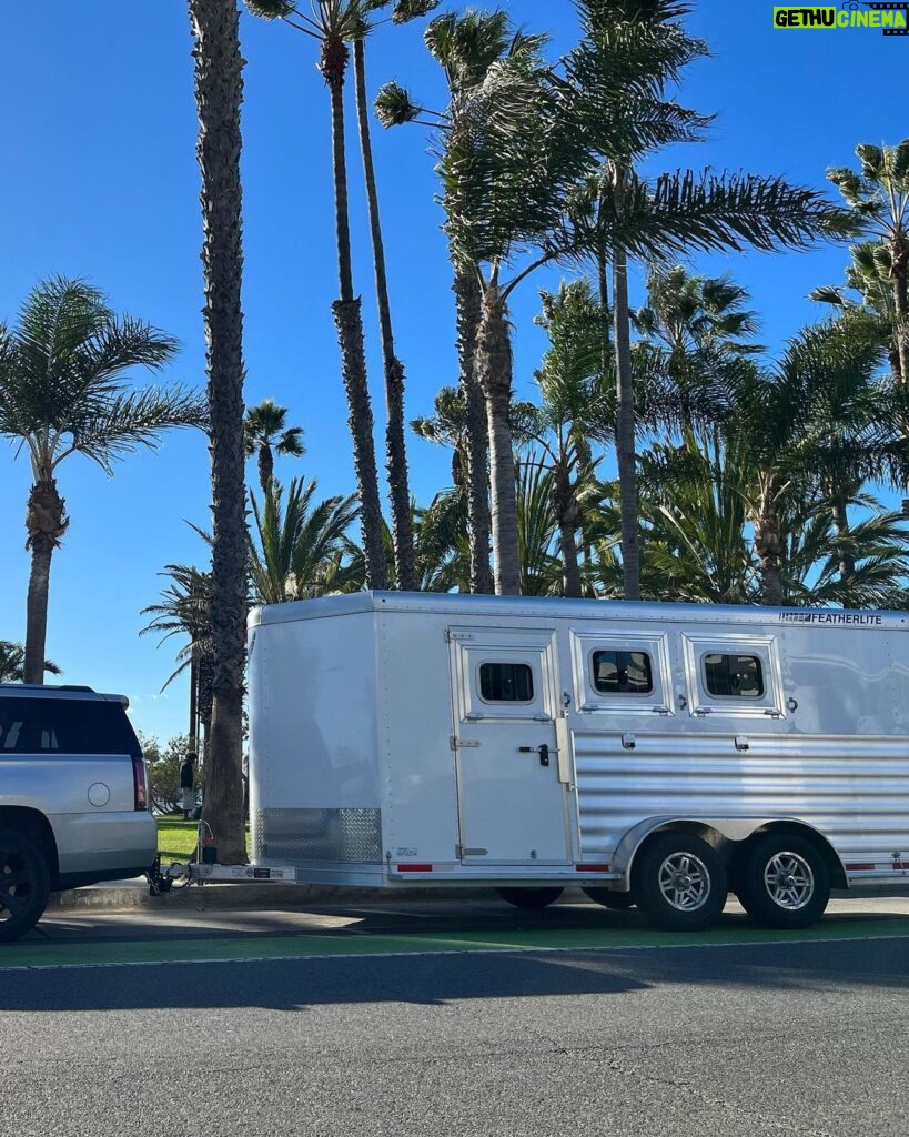 Ian Somerhalder Instagram - In the city, through wind storms and cutting our way through downed trees, our equine kids and this trailer get around. Thank you @featherlitetrailers for building this thing with us. We LOVE it! Oh and yes, I sometimes have to park like an A**hole! #farmlife