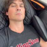 Ian Somerhalder Instagram - Wow #kahunachair @kahunachair you have changed my game! ALL I’ve ever wanted in my ADULT life is a massage chair. Running a company and a family puts me not having time for a massage. This is an early Father’s Day present! Woooohooooo! My wife made it happen. Wow. These @kahunachair chairs are truly amazing. Engineering. Is. Next. Level.
