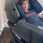 Ian Somerhalder Instagram - Wow #kahunachair @kahunachair you have changed my game! ALL I’ve ever wanted in my ADULT life is a massage chair. Running a company and a family puts me not having time for a massage. This is an early Father’s Day present! Woooohooooo! My wife made it happen. Wow. These @kahunachair chairs are truly amazing. Engineering. Is. Next. Level.