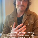 Ian Somerhalder Instagram - Merry Merry people, this is the last time I will be doing @cameo videos. I made a commitment and I stand by my commitments, so if you want a message to someone please fired it in now or over the next few days. Obviously I can’t guarantee it’s going to happen tonight or tomorrow as it is Christmas, but through this HOLIDAY season from now until the new year I will make it happen. Thank you all for being so awesome. It’s been amazing connecting with you and seeing the response. Stay safe out there, stay kind and enjoy the holidays! With gratitude and appreciation, Ian