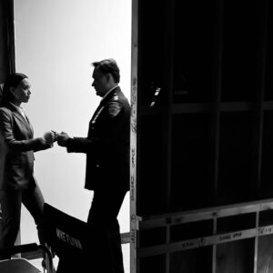 Ilfenesh Hadera Instagram - An encouraging DOUBLE fist bump from @officialjimmysmits after a good take 🙏🏾💕👊🏾 Thank you for having me on @eastnycbs and thanks for the bomb 📸 @itsmomcrae!