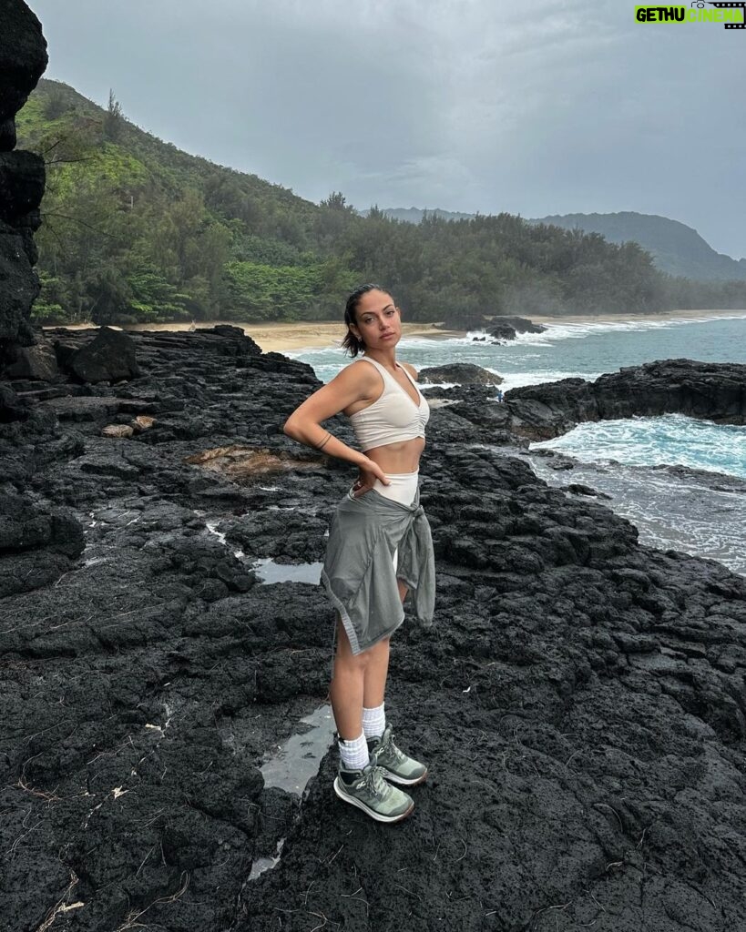 Inanna Sarkis Instagram - Rainy days in @alo 🌧️ Kaua'i, Hawaii