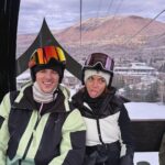 Inanna Sarkis Instagram - First time in Aspen & first time boarding! Now I’m addicted thanks to @whitespace_____ Aspen, Colorado