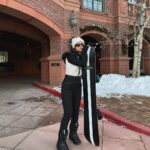 Inanna Sarkis Instagram - First time in Aspen & first time boarding! Now I’m addicted thanks to @whitespace_____ Aspen, Colorado