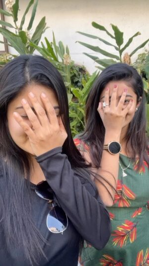Inchara Joshi Instagram - It is easy to fool her 😂😂 wait for it, that innocent look of hers 😅
Henge Naanu 😛