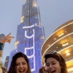 Inchara Joshi Instagram - Had saved this song long back for this moment ❤️🌟 Bhurj Khalifa 💛 And it rained in Dubai 🥶 @inchara.joshi @jyothijoshi2 Video credits @tohid_patel120 #dubai🇦🇪 #dubaidiaries #bhurjkhalifa #burjkhalifa #familytour #vacation #dubaivacation Burj Khalifa,Dubai,U.A.E