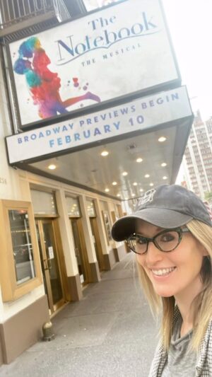 Ingrid Michaelson Instagram - The @notebookmusical marquee is UP and so is my heart rate!