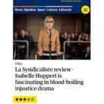 Isabelle Huppert Instagram – Sortie de #LaSyndicaliste au UK. 
@jpaulsalome @thebureaufilms @modernfilmsent @curzoncinemas #curzonmayfair
@balenciaga
📸 @davebenett Curzon Cinema Mayfair