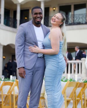 Iskra Lawrence Instagram - Sharing our last-minute Amazon panic order and Philip’s first-ever ✨ try-on haul ✨ for Jenna’s wedding on my YT! I’m honestly so impressed by how our outfits turned out considering how affordable they were (the full 3 pieces suits were under $100) 🤯Video is linked in my bio and IGS highlight! 

Comment WEDDING to shop everything we panic ordered! 💒

📸 @diggzy 
.
.
.
.
.
🏷️ #amazonfashion #midsizefashion #couplesfashion #mensweddingattire #weddingguest #fallwedding #midsizeformaldress #chicstyle #cocktailattire