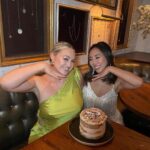 Iskra Lawrence Instagram - It’s my Virgo queen @amberleediamond birthday today🎂 I’m so happy to get to celebrate you and make magical memories that’ll last a lifetime✨ I should have posted a pic of you right now passed out asleep on the plane but still looking so darn cute🥹 You are such a phenomenal mommy to your girls, wifey to Ethan and friend to me and so many. So happy we got to dance till our feet hurt, get dressed up, laugh till our bellies ached and dodge some unnaturally large NYC rats. 32 looks so good on you! Wishing all your dreams come true and cheers to a new year filled with joy, adventure, health, family and love 💕 New York, New York