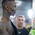 Israel Adesanya Instagram - a couple of main characters 🏹 (via AP Photo/John Locher, @stylebender)