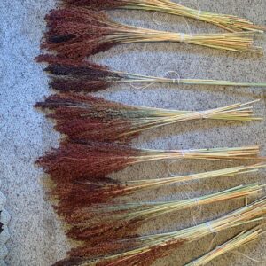 Ivy Winters Instagram - Adventures in broom making part 2! I loved this project and can’t wait to make more…. Might turn my mud room into a broom parking garage for all my flying friends 😛 Any broom makers out there? #broomcorn #broommaker #broom #kitchenbroom #cobbroom #cobweb #diy #weave #broomstick #halloween #flyaway