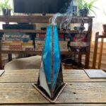 Ivy Winters Instagram - Made a couple stained glass incense burners! They also act as pretty night lights! If you had to pick a favorite incense what would it be?!! #nagchampa #nagchampagold #sandalwood #frankincense #palosantos #stainedglass #handmade #diy #gooutandmakesomething #nightlight #mountain #sunrise