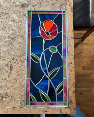 Ivy Winters Instagram - Howdy all! Wanted to share some of the few stained glass pieces I’ve created over the past 5 months. If you’re in town and interested in purchasing one of these bad boys you can see them displayed at @geefarmsnursery in Stockbridge Michigan. Big smooches! #stainedglass #handmade #honeybee #poppy #tulips