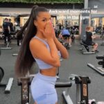 Izzy Fairthorne Instagram - it’s tough out here 😭 #fitness #gymgirls