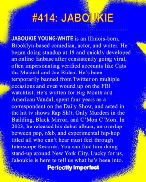 Jaboukie Young-White Instagram - What @jaboukie is into…

🧺 Pao de queijo
🎵 xaviersobased
🎥 Martine Syms
👂 Exploration Live with Natalie Rothman & Charlie Bardey
🖋️ Journaling with different pens
🥣 Nha Minh
📹 Chorizoball on Tik Tok
⛓️💥 ‍ ???

~link in bio~ for the full post ⭐️
