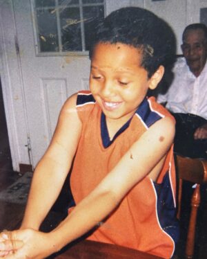 Jaboukie Young-White Instagram - got to visit fambly & reup on melanin before nyc winter hits and i go from sandy beige to straight guy pillowcase yellow