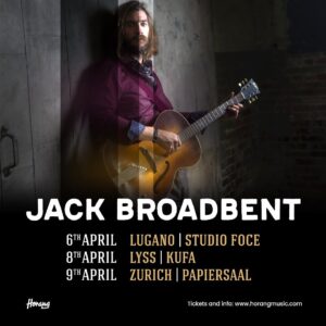Jack Broadbent Instagram - SWITZERLAND🇨🇭I’ll be playing 3 shows with you on my European tour this April. Tickets available now, link in my bio. I can’t wait to come back! #jackbroadbent #europeantour2023 #switzerland