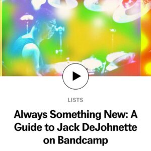 Jack DeJohnette Instagram - Thank you to Charlie Heller and the folks at @bandcamp for putting together this feature with a list of albums I’ve played on over the years. Check out the full article at the link in my bio!

—Jack