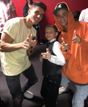 Jack Gilinsky Instagram - lil hank doin big things! great meeting u partner