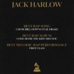 Jack Harlow Instagram - 3 Grammy nominations. Thank you. París, France
