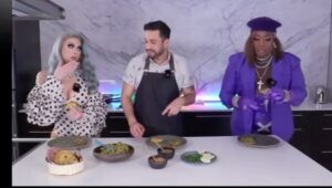 Jada Shada Hudson Instagram - 🎥....Am I Vegan Now..🎬
🌮........🥗...........🥙 ..............🤷🏾‍♀️🤰🏾
.
.
.
.
Have you seen Cooking with Cachet with @yorkprideca ? Having my first Vegan meal on camera with my sis @theathenavegas and baby not only was the Chef a cutie and so charming but the food was Delish and had so much good  flavours.................. 
.
.
.
To Watch @yorkprideca Virtual Cooking with Cachet Episode go to their Instgram in their Bio and click the link. Then go to Turning Up The Heat ..... so you can see my reactions more and a few virtual numbers💋....... or visit http://yorkpridefest.com/
.

🌹🌹🌹🌹🌹🌹🌹🌹🌹🌹🌹🌹🌹 #makeuplooks #makeuptutorial #makeupartist #makeupaddict #glammakeup #rpdr #dragrace #dragqueens #dragqueensofinstagram  #dragqueenmakeup #fashionista #fashionstyle #fashionphotography #influencer #influencers #publicfigure #canadasdragrace #canada🇨🇦#blm #blmmovement #blm