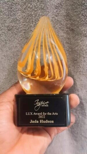 Jada Shada Hudson Instagram - I mean to the trolls and haters I don’t have to clap back or respond baby cause clearly “AM WINNING” 🏆 @lizzobeeating taught me that 😜 
.
Thanks so much @inspireawards for awarding me with The LUX Award Of The Arts for 2022. What a ride this year have been and it’s only the beginning. Never in my dreams I thought a lil black gay boy from Barbados would move here by himself and achieve so much by doing what he loves and that’s Entertaining 🙏🏾🥰😍🫶🏾🫵🏾
.
#biggirls #bigblackgirlsrock #winning #jadashadahudson #canadasdragrace #awards #inspireawards