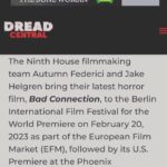 Jake Helgren Instagram - Huge thank you to @dreadcentral for this beautiful write-up and releasing our trailer today for BAD CONNECTION. Very excited to share this film starring @itsdanaldavis @chrisgannofficial @michaelnaizu @camila @oreldelamota @deon_richmond @brookeannesmith @tiffanyshepis @prettylittlefawn @austinzajur @theperezhilton @swagboyq @graceshen54 and @bretmeetsworld @adamwilliamzastrow !! So excited for everyone to see it. 🔪🩸📱 Produced by myself @autumnfederici @deon_richmond Exec Producers @vashapiro @danielsfashiondesigns @ninthhousefilms Directed by yours truly :) Thank you @spotlightprco ! . . . #badconnectionmovie #ninthhousefilms #dreadcentral Los Angeles, California