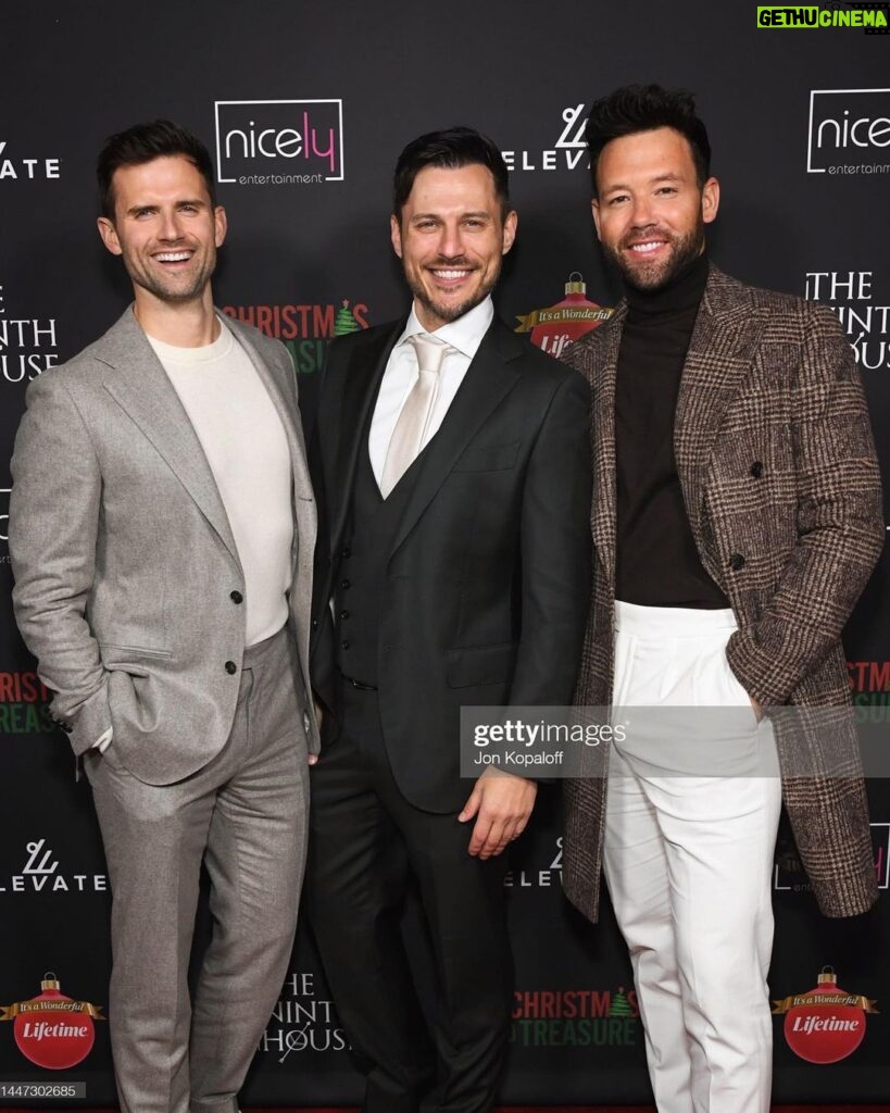 Jake Helgren Instagram - ‘Twas a magical holiday evening last night in Los Angeles as we celebrated a very special VIP screening of our queer holiday romance, A Christmas to Treasure, premiering 12/16 on @lifetimetv as part of @itsawonderfullifetime at 8/7C! . . . @ninthhousefilms @elevatebaby_ @autumnfederici @taylorfrey @kyledeanmassey #ninthhousefilms #christmasmovies #itsawonderfullifetime Garry Marshall Theatre