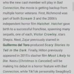 Jake Helgren Instagram - More love from @collider on our stellar cast in Bad Connection. 🙌 . . . @ninthhousefilms @nicelyentertainment #horrormovies #badconnection #slashermovies West Hollywood, California