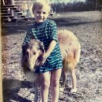 Jake Helgren Instagram - Little me and my Samantha, growing up barefoot in the country, loving animals and dreaming big. #flashbackfriday McDade, Texas