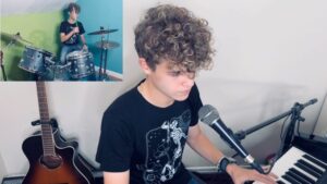 Jake Katzman Instagram - #Beggin’ #asperrequested #drums #vocals #piano #youngartist #youngsinger #teen #reels 
Shout out to my Brazilian Friends!!!! You all rock!!!

@maneskinofficial
