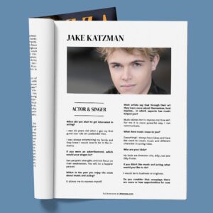 Jake Katzman Instagram - Check at my Interview at @artenzza_magazine! Thank so much ARTENZZA MAGAZINE for this awesome cover interview!! 
New Album Coming Soon!!
.
.
.
.
.
@gtkprtalent @lisalynnphotodesign @jakekatzman #jakekatzman #singer #singersongwriter #actor #interview #magazinecover #spotifyplaylist #instragram