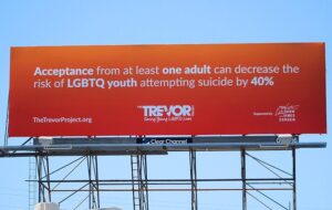 James Corden Instagram - Honoured to hand our Late Late Show billboard over to The Trevor Project. An incredible organization that are helping so many young people every day -j x