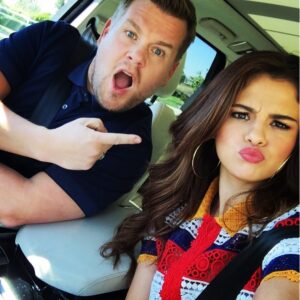 James Corden Instagram - Getting a lift to work with this little chaffinch today! This is my 1st Instagram post!!!!