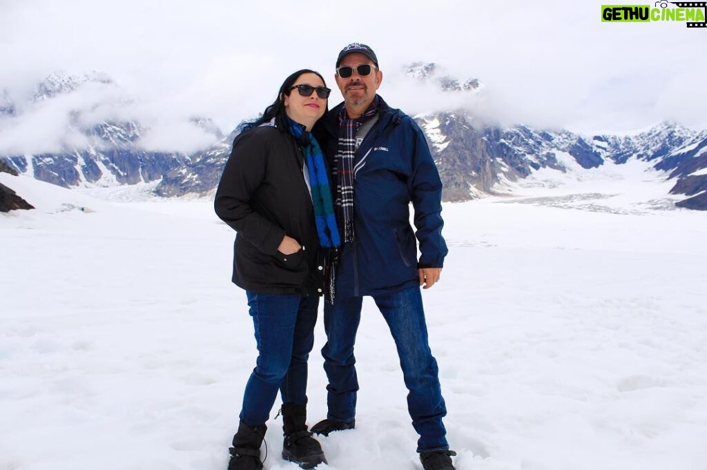James Michael Tyler Instagram - Just standing on a glacier on Denali... #alaska #denali #glacier @flydenaliinc