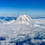 James Michael Tyler Instagram - A rare treat on the flight back home: #mtrainier from 36,000 ft.#rabbit