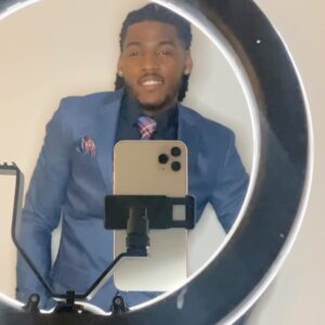 James Perkins Instagram - POV: Tryna make sho the light good before I record. 😅