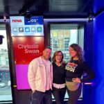 Jane Hall Instagram - Imagine the joy!! Dropped in to my mate Chrissie’s radio show today….”reunited and it feels so good…🎶”…. What bloody legends. It was bumbags ahoy. Thanks for having me @jackcharles and @chrissieswan ❤️🩷❤️🩷