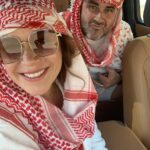 Jane Hall Instagram - We went on a desert safari at @babalshamshotel and it was incredible. And hot. And exhilarating. And hot!! We laughed all the way…. Can’t wait for you to see it on our ep of @luxury.escapes Honestly, this is an incredible experience!! My dress is @bonne.com.au Pure, cool silk. Thanks to @eugeneloane the superstar in all things photographic, and obs @thecrazybull for putting up with me shrieking on the dunes!!!!!!