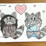 Janet Varney Instagram - What happens when you love #raccoons & you love #korrasami? A gem like @courtneyregg draws you RaKorrasami! #tlok #bravingtheelements #thelegendofkorra #asamisato #korra