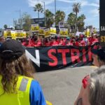 Janet Varney Instagram - We were lucky enough to share space & time today with @unitehere11 @iatse @sagaftra @wgawest In an inspiring show of #solidarity! #sagaftrastrong #sagaftrastrike #wgastrong #socalhotelstrike #holdtheline