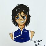 Janet Varney Instagram - 💙 my korra from lawrynn!