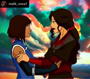 Janet Varney Instagram - REPOSTING @malik_nova1 "Korrasami" ❤️❤️❤️

In celebration of Pride Month. I remastered an old sketchdrawing of Korra & Asami Sato from Avatar: Legend of Korra from 2014. Much love to @thejvclub aka Korra, who has a copy of the original drawing & @seyga aka Asami. 💖❤️🧡💛💚💙💜🤎🖤🤍

Artist: @malik_nova1

#art #fanart #originalart #digitalart #illustration #drawing #digitaldrawing #digitalartist #graphicart #avatar #legendofkorra #avatarkorra #korra #asamisato #asami #korrasami #korraart #asamiart #korrasamifanart #avatarart #avatarfanart #pride #pridemonth #lgbtq #lgbtqcharacters #lgbtqfanart #loveislove #lovewins