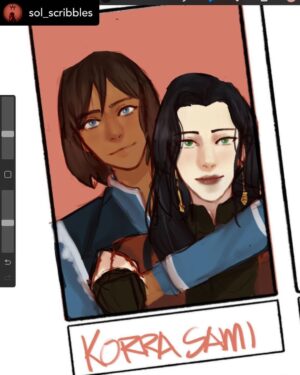 Janet Varney Instagram - REPOSTING @sol_scribbles! “To my first wlw ship that ever sailed and to all ,
Happy Pride Month 🌈🫶

It’s been a while since I last posted. Can’t wait to get back to the art ig. “

#korrasami #korra #asamisato #asami #pride #pride🌈 #pridemonth #pride2023 #lgbt #lgbtq #artist #art #artgallery #artoftheday #artdaily #artstudio #sketch #sketching #sketchdaily #procreate #instaart #instaartist